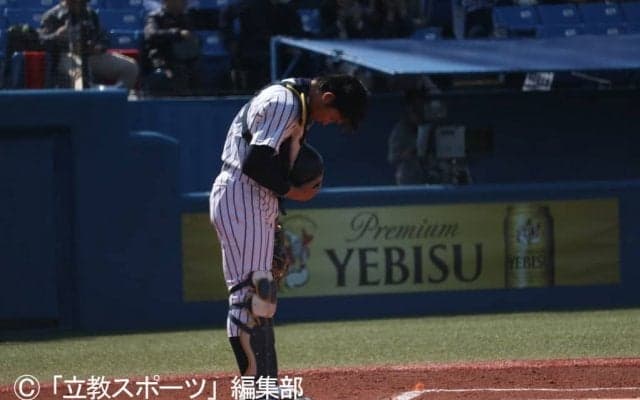 【野球部】〈タテジマバッテリー卒業特集➁〉　正捕手かつチームを鼓舞する強肩キャプテン　～＃10　藤野隼大～