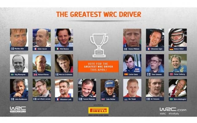 WRC.com「最も偉大なWRCドライバー決定戦トーナメント」開催