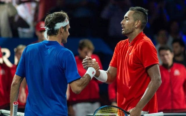 キリオスがフェデラーのお株を奪う。「SABR」ならぬ「SABN」を披露