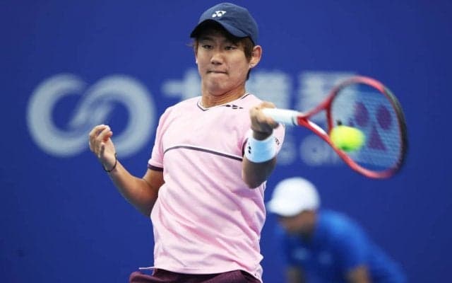 西岡が楽天OP初勝利「納得できた試合」。次戦はシード選手のプイユに「ぶつかっていきたい」