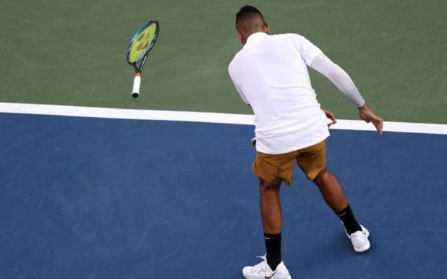 キリオスのツバ吐き・ラケット破壊などに対しATPが16週間の出場停止処分