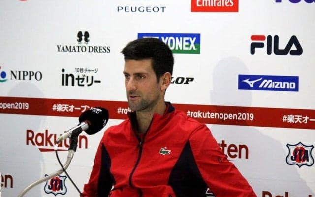 ジョコビッチ「オリンピックのことも考えている」。楽天OP初参戦は来年を見越して
