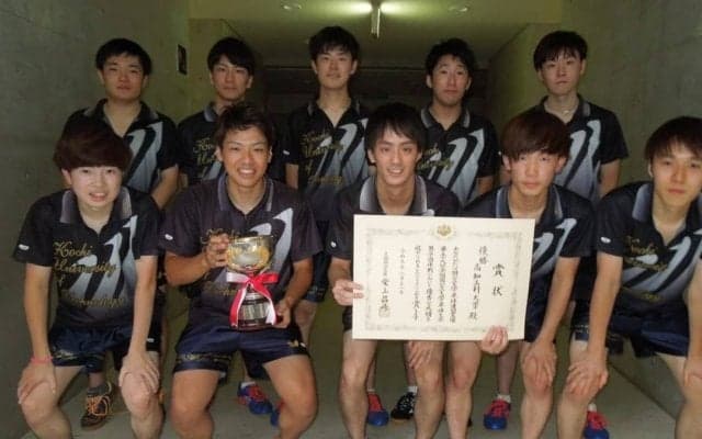 全国公の雄・高知工科大にインハイベスト8校から加入　四国大学卓球界の新人選手