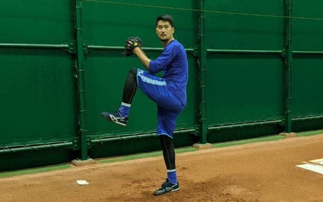 DeNA三上、ブルペンで21球の投球練習　自主練習期間は「効率的に練習を」