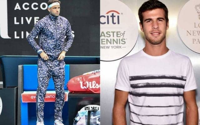 ディミトロフ、ハチャノフ＆赤ちゃんのお家でワークアウト