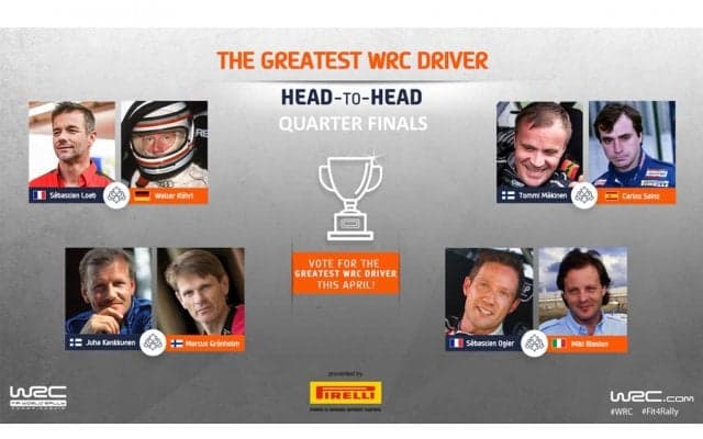 WRC.com「最も偉大なWRCドライバー決定戦」1回戦はローブとサインツが上位通過
