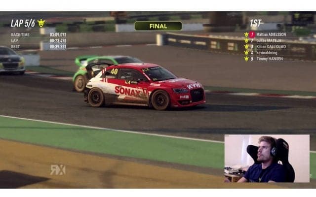 世界RX Esports Invitational カタルニア：リアルドライバーのエディエルソンが優勝