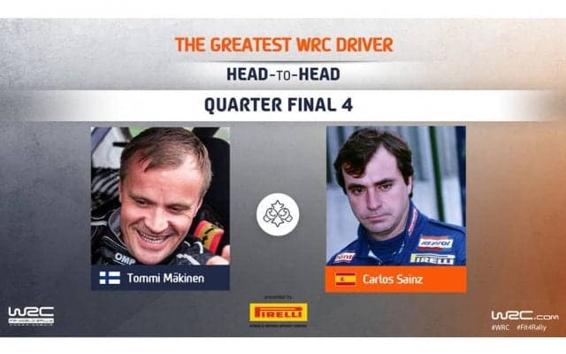 WRC.com「最も偉大なWRCドライバー決定戦」準々決勝 マキネン対サインツの投票を受付中
