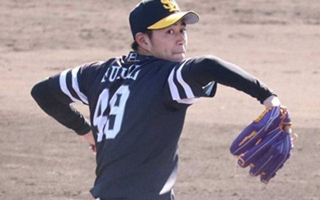 最速160キロ左腕のストレートが「えぐい」　鷹・古谷のブルペン映像にファン驚愕