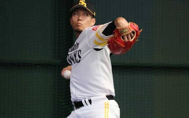 鷹・千賀「#無事152出ました」　ド迫力ブルペン動画にファン恐々「素人は怖い」