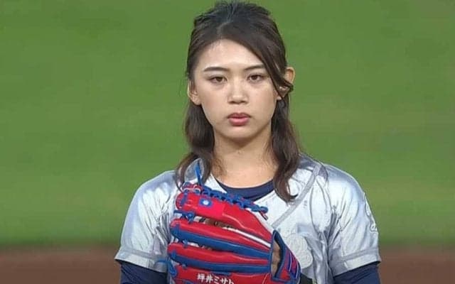【始球式名場面】美女の97キロに台湾のファンも驚愕　坪井ミサトさんは「新世代棒球美少女」