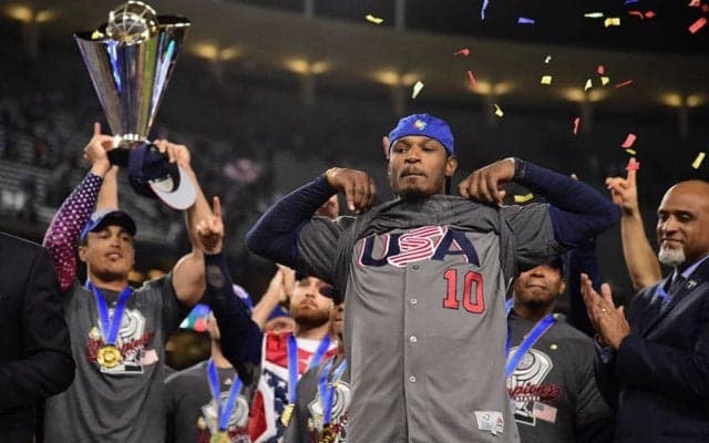 オリ・ジョーンズ美守はペトコ・パーク「最高の瞬間」　17年WBCで本塁打強奪