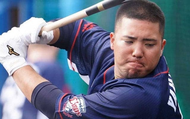 西武山川、3年連続の本塁打王獲得を誓う　試合数減でも「40本近くは打ちたい」