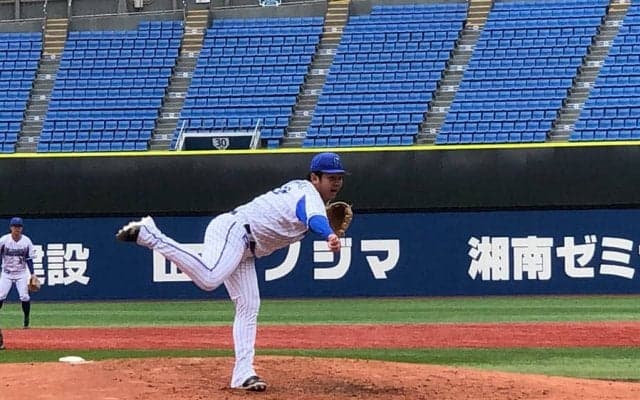 DeNA山崎、シート登板でまさかの3連打も笑顔「野球ができる喜びを感じた」
