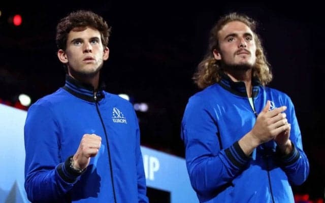 チチパス、ティームとのインタビューでドイツ語に挑戦