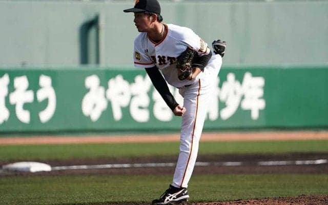 巨人、高卒2年目右腕・沼田翔平を支配下登録　OP戦では6試合に登板し防御率1.42