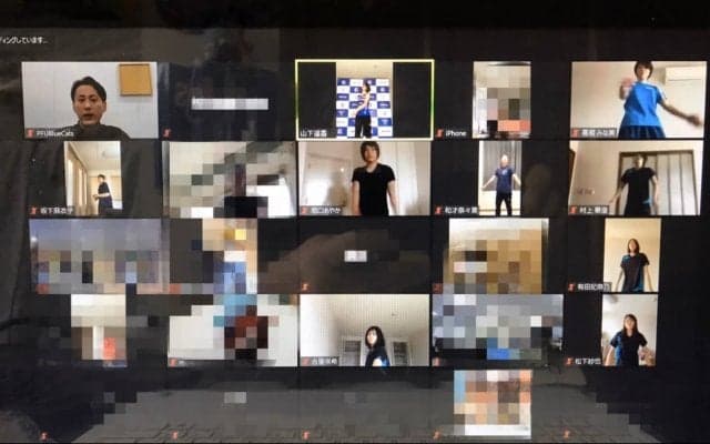 PFUが青猫ラジオ体操を実施中