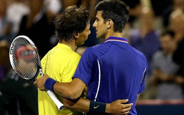 ナダルの打球がジョコビッチの顔面を直撃【2013年モントリオール】