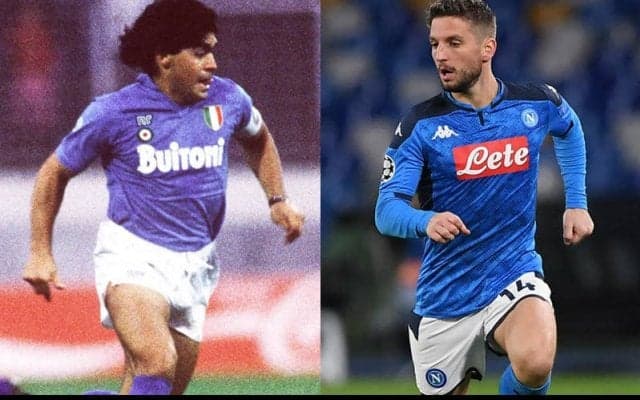 伝説から祝福のビデオ、マラドーナがクラブ最多得点記録のメルテンスにメッセージ