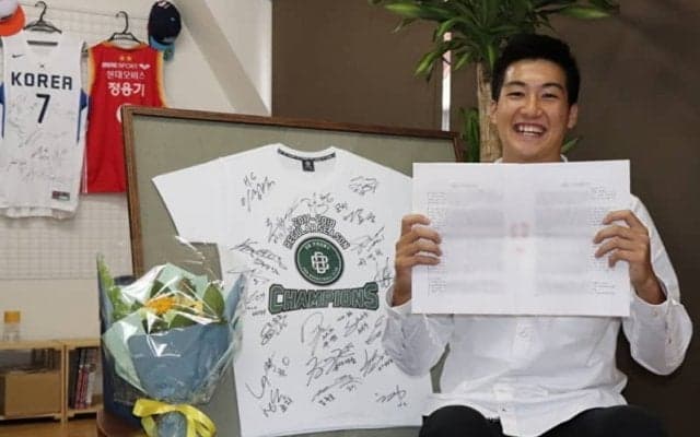 中村太地がアジア枠でKBLの原州DBプロミに入団「韓国で学びたい夢が実現。挑戦あるのみ」