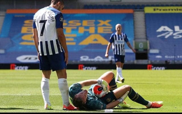 ブライトンFW、負傷交代レノに謝罪…アーセナル一部選手に「謙虚さを学べ」との苦言も