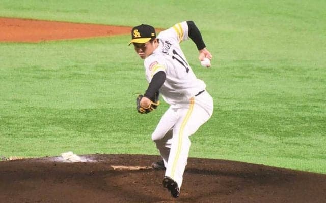 鷹ドラ3津森、プロ初登板初打者に満塁弾被弾　二保の危険球退場で緊急登板、ホロ苦デビュー