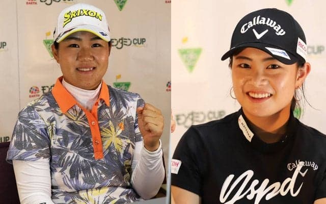 米ツアーメンバーの畑岡奈紗・河本結がアース・モンダミンカップのオンライン記者会見に登場