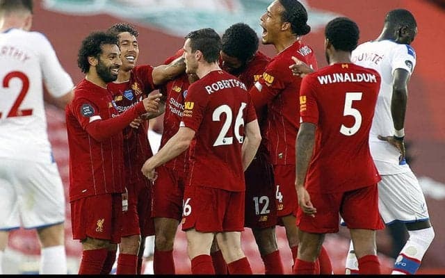 まさに圧倒!　リバプール、パレス戦で自陣ボックスで一度もボールタッチ許さず