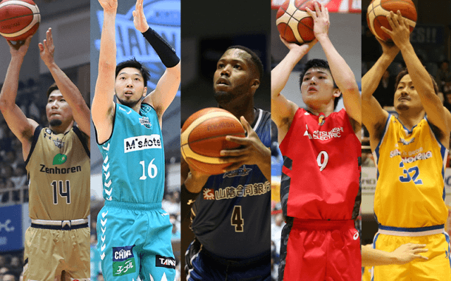 2019－20シーズン B1で最も多くの3ポイントシュートを決めた選手は？