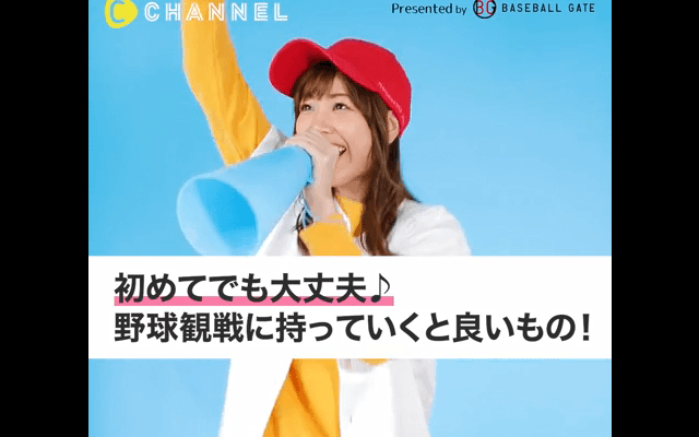 初めてでも大丈夫♪野球観戦に持っていくと良いもの！