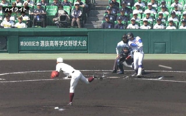 エース細川が4安打1失点の完投勝利。明秀日立が快勝 明秀日立 VS 高知【第90回記念選抜高校野球大会 第5日】
