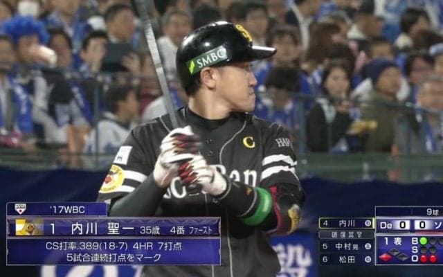 内川のタイムリーツーベースでソフトバンクが3試合連続初回に先制！ ハイライト動画 【SMBC日本シリーズ2017 第3戦】