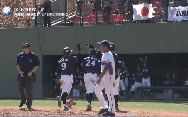 加藤(文命中)がランニングHR!侍ジャパンU-15代表 連日のコールド勝ち!! 【BFA U-15アジア選手権】