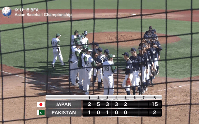 【1試合丸ごと動画】侍ジャパンU-15代表 2本塁打でパキスタンを圧倒！（BFA U-15アジア選手権）