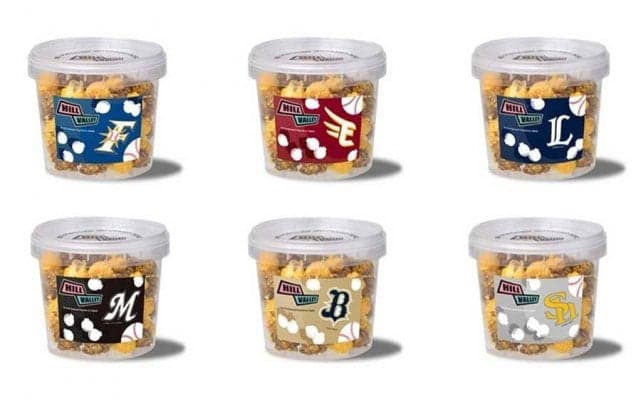 パ・リーグ6球団のコラボポップコーン完成　6月29日に販売開始