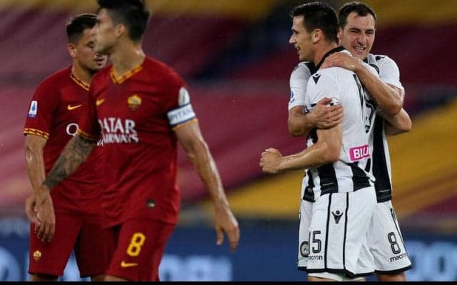 ペロッティ退場のローマ、ウディネ守護神ムッソの牙城崩せず連敗《セリエA》