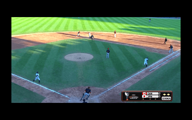 安田(履正社)の併殺打の間に日本逆転!!【WBSC U-18ワールドカップ スーパーラウンド カナダ戦】