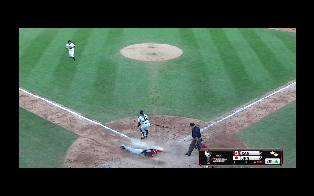 清水(花咲徳栄)タイムリーを浴びる【WBSC U-18ワールドカップ スーパーラウンド カナダ戦】