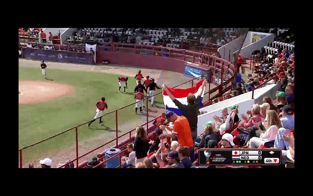 4回裏 先発・徳山(大阪桐蔭)1アウト2塁から先制点を許す【WBSC U-18ワールドカップ オープニングラウンド オランダ戦】