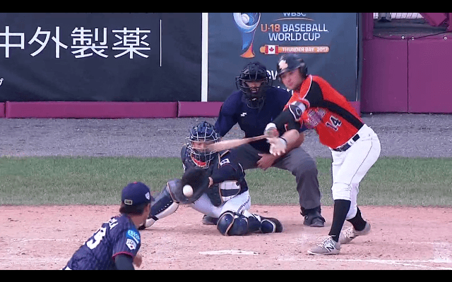 7回裏 田浦(秀岳館)がまたもや好リリーフ 2回5奪三振! 【WBSC U-18ワールドカップ オープニングラウンド オランダ戦】