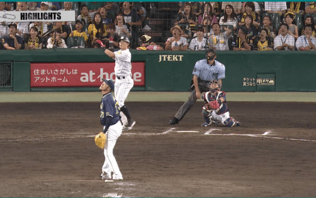 阪神・糸井が豪快な一振りで試合に終止符を打つ！ ハイライト動画【8/30 阪神タイガース 対 東京ヤクルトスワローズ】