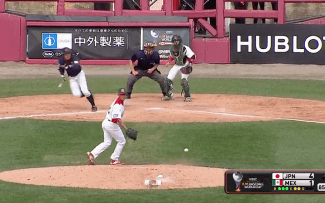 安田(履正社)のタイムリーで追加点【WBSC U-18ワールドカップ オープニングラウンド メキシコ戦】