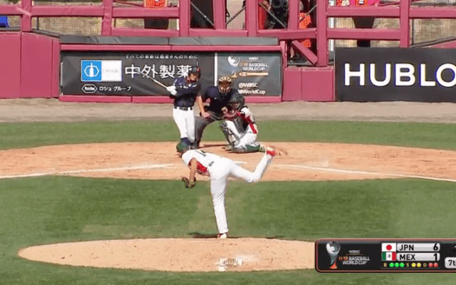井上(日大三)弾丸ライナーで飛び込む3ラン！【WBSC U-18ワールドカップ オープニングラウンド メキシコ戦】
