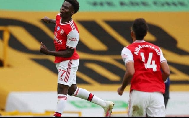 プレミア初ゴールを喜ぶアーセナルFWサカ「勝利を助けられて幸せ」