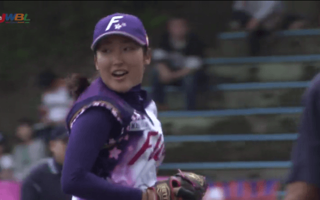 女子プロ野球　京都フローラ・ピッチャー植村、今季初勝利！