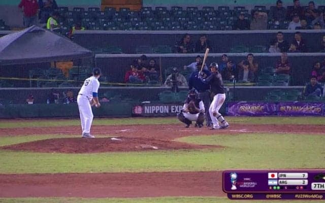 【動画ハイライト】WBSC U-23ワールドカップ 日本対アルゼンチン 7回表 下妻のタイムリーで追加点