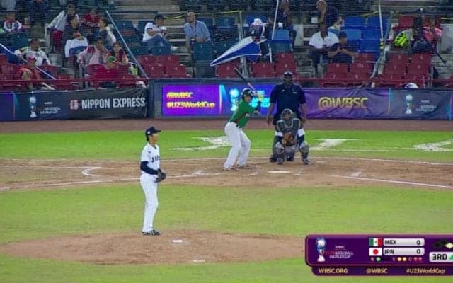 【動画ハイライト】WBSC U-23 ワールドカップ スーパーラウンド第3戦 日本vsメキシコ 序盤の攻防青山粘りのピッチング