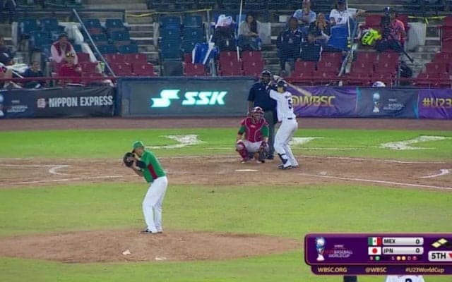 【動画ハイライト】WBSC U-23 ワールドカップ スーパーラウンド第3戦 日本vsメキシコ 日本2点先制！　