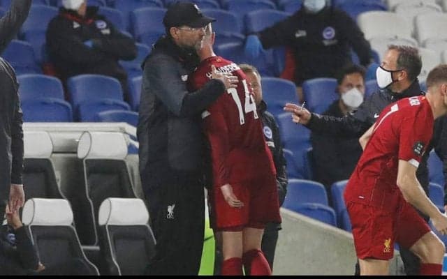 「何もないことはない」ヒザを痛めて途中交代のヘンダーソンにクロップ監督が言及