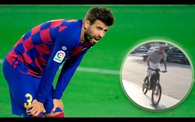 バルセロナDFピケ、試合当日の“自転車通勤”を批判される